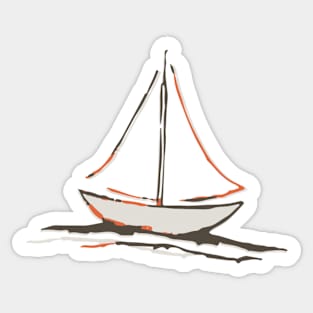 Sail Boat Sticker